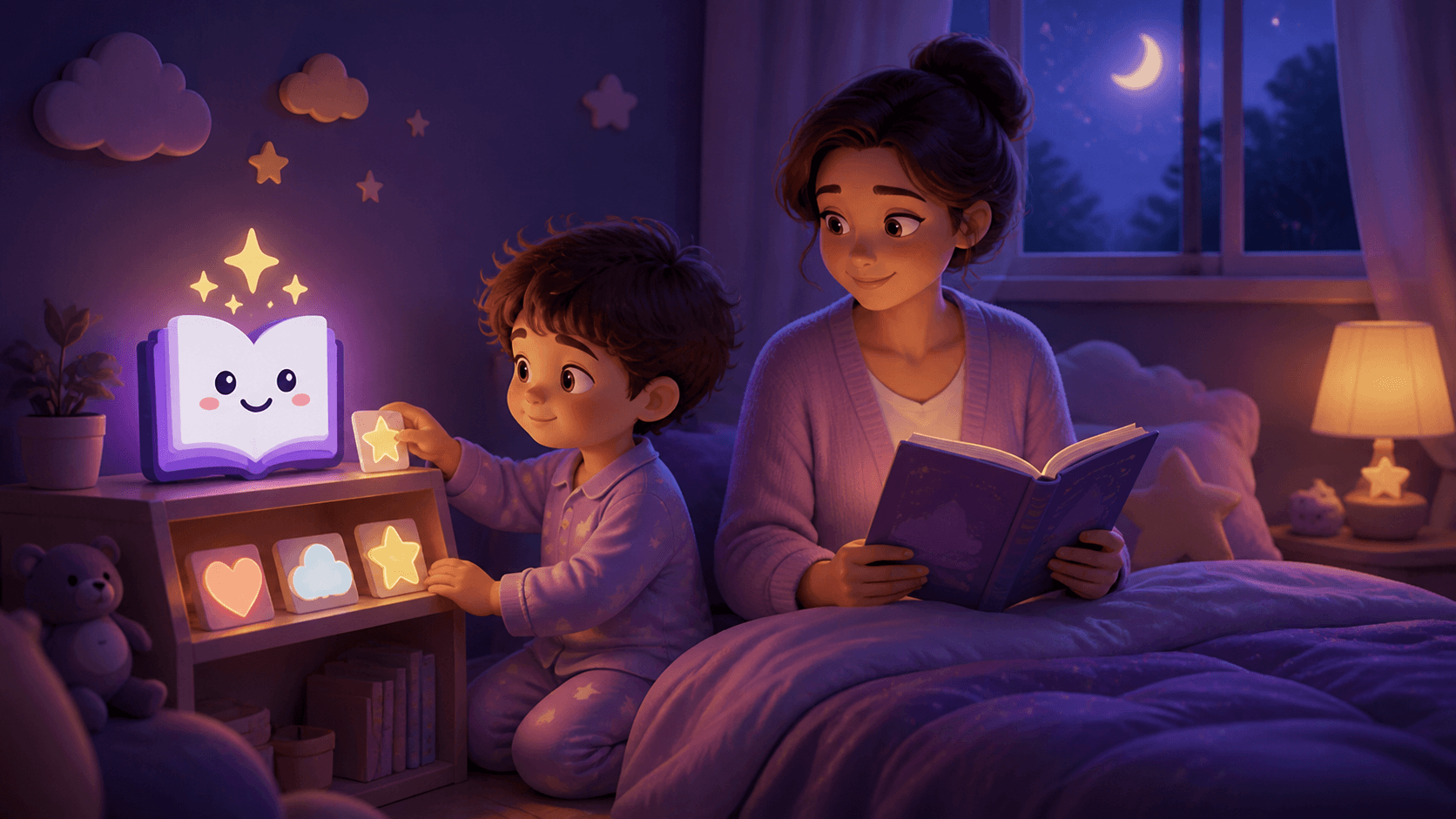 Gute-Nacht-Geschichte für ein Kind mit ADHD
