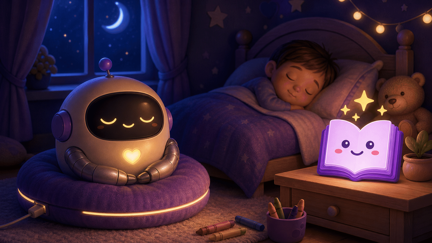 Robot Bedtime Story: A Gentle Rest-Mode Tale for Kids