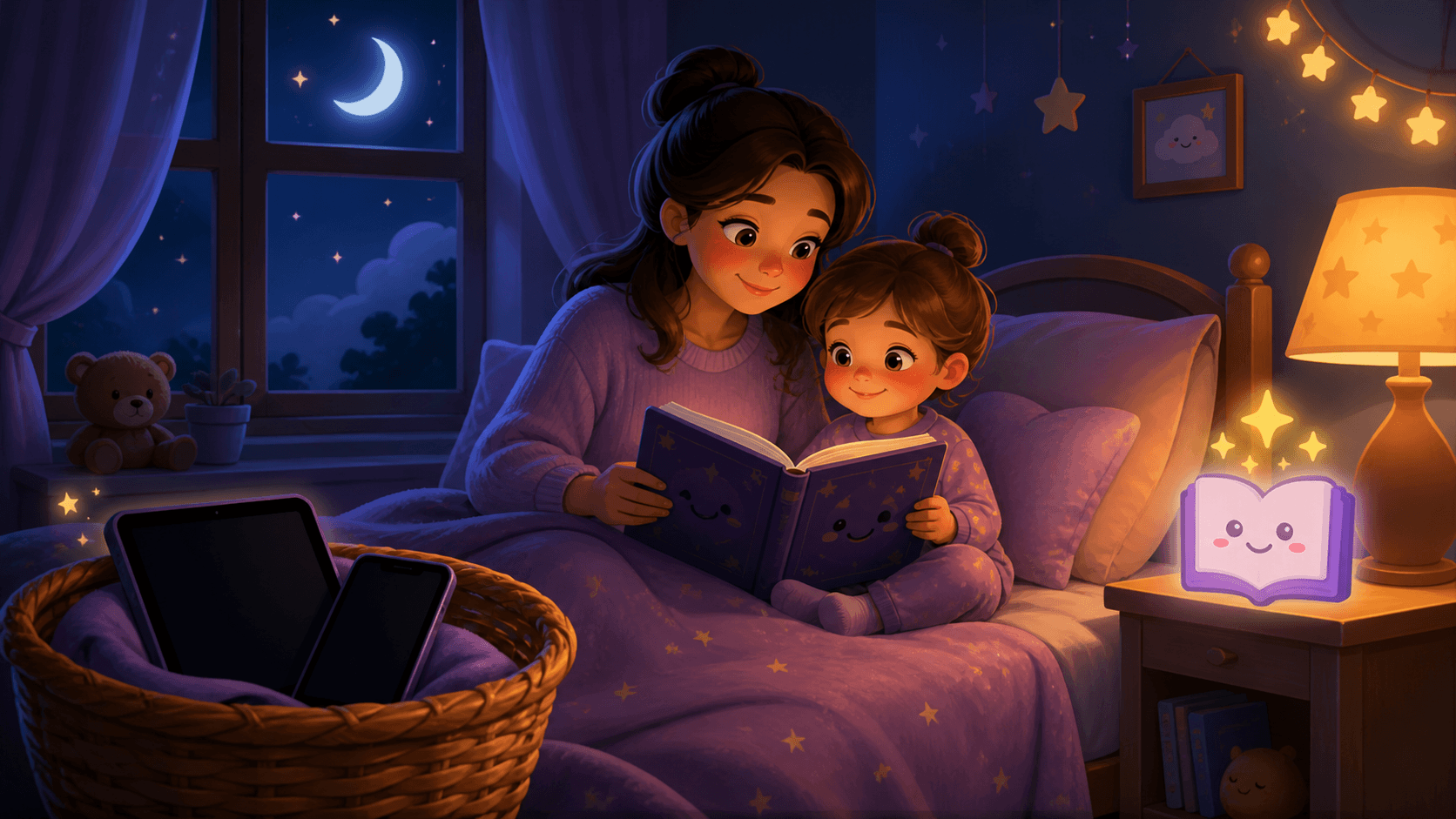 Bildschirmfreie Abendroutine für Kinder